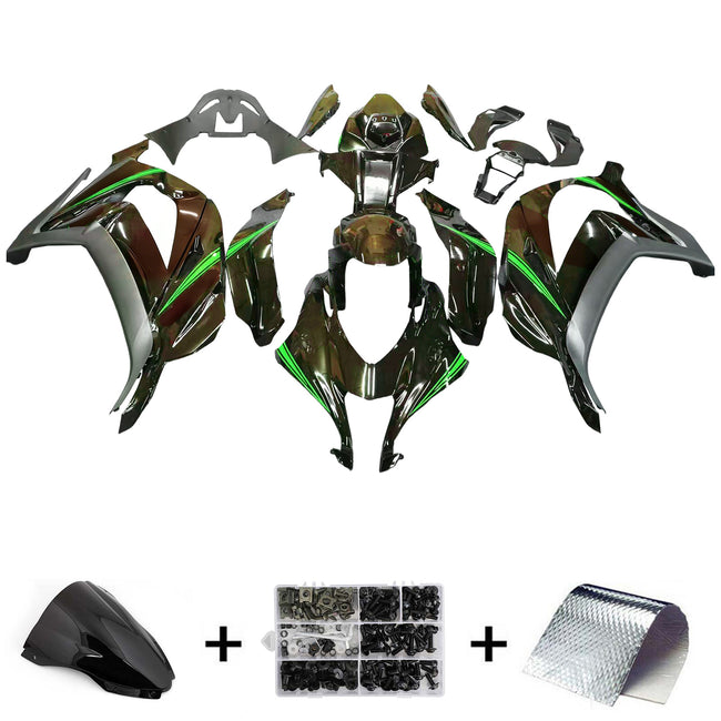 2016-2020 Kawasaki ZX10R Injection Fairing Kit Bodywork Plastic ABS#177
