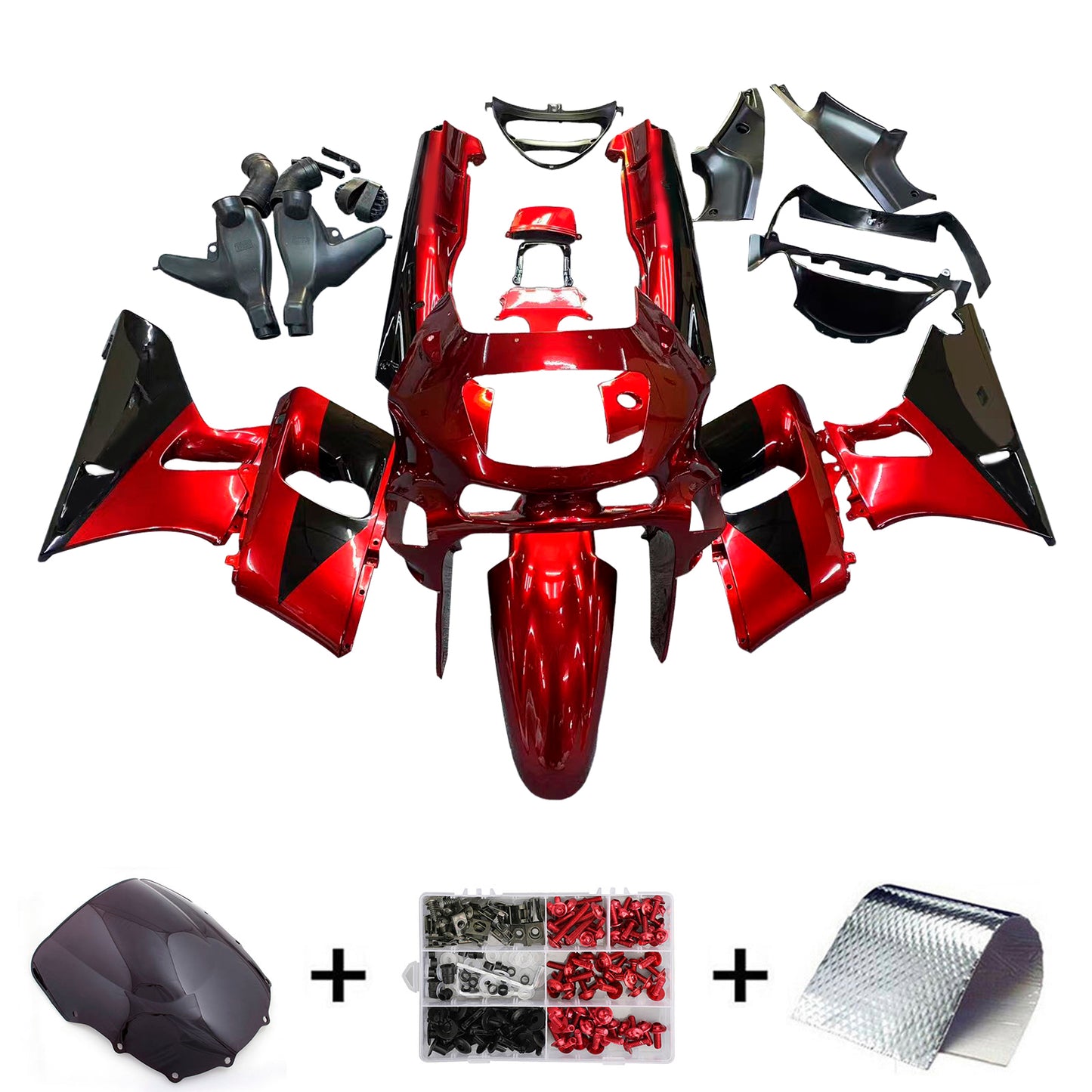 1993-2007 Kawasaki ZZR400 ZZR600 Injection Fairing Kit Bodywork Plastic ABS#115