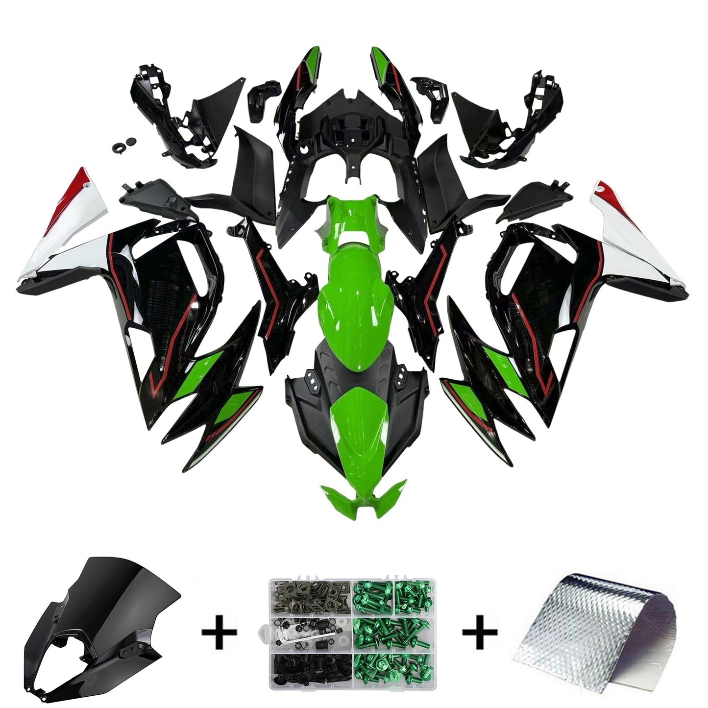 2020-2024 Kawasaki ER-6F Ninja650 Injection Fairing Kit Bodywork ABS #101