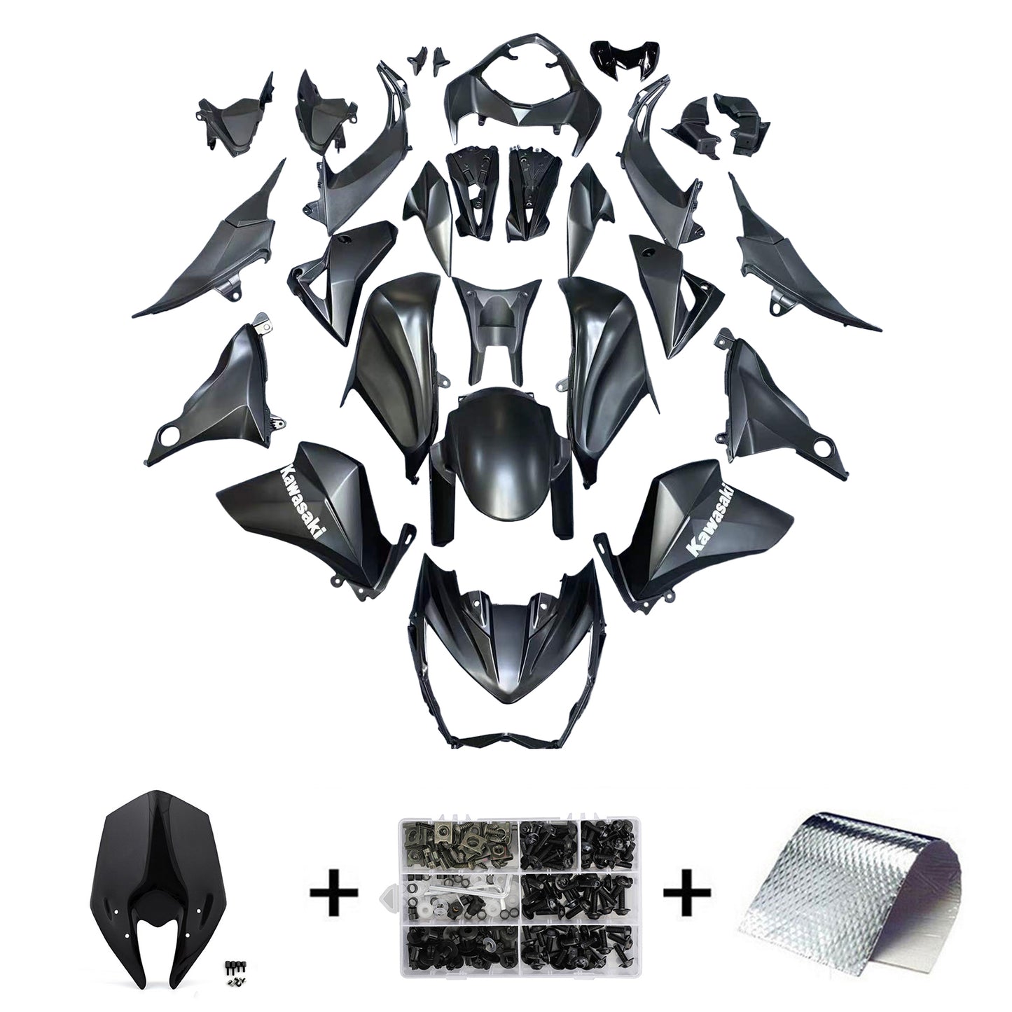 2013-2018 Kawasaki Z800 Injection Fairing Kit Bodywork Plastic ABS#115