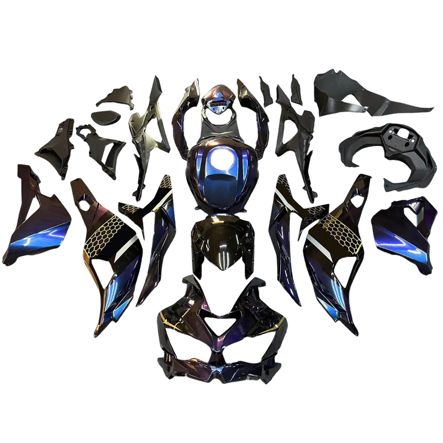 2019-2025 Kawasaki Ninja ZX-25R Amotopart Injection Fairing Kit Bodywork ABS #102
