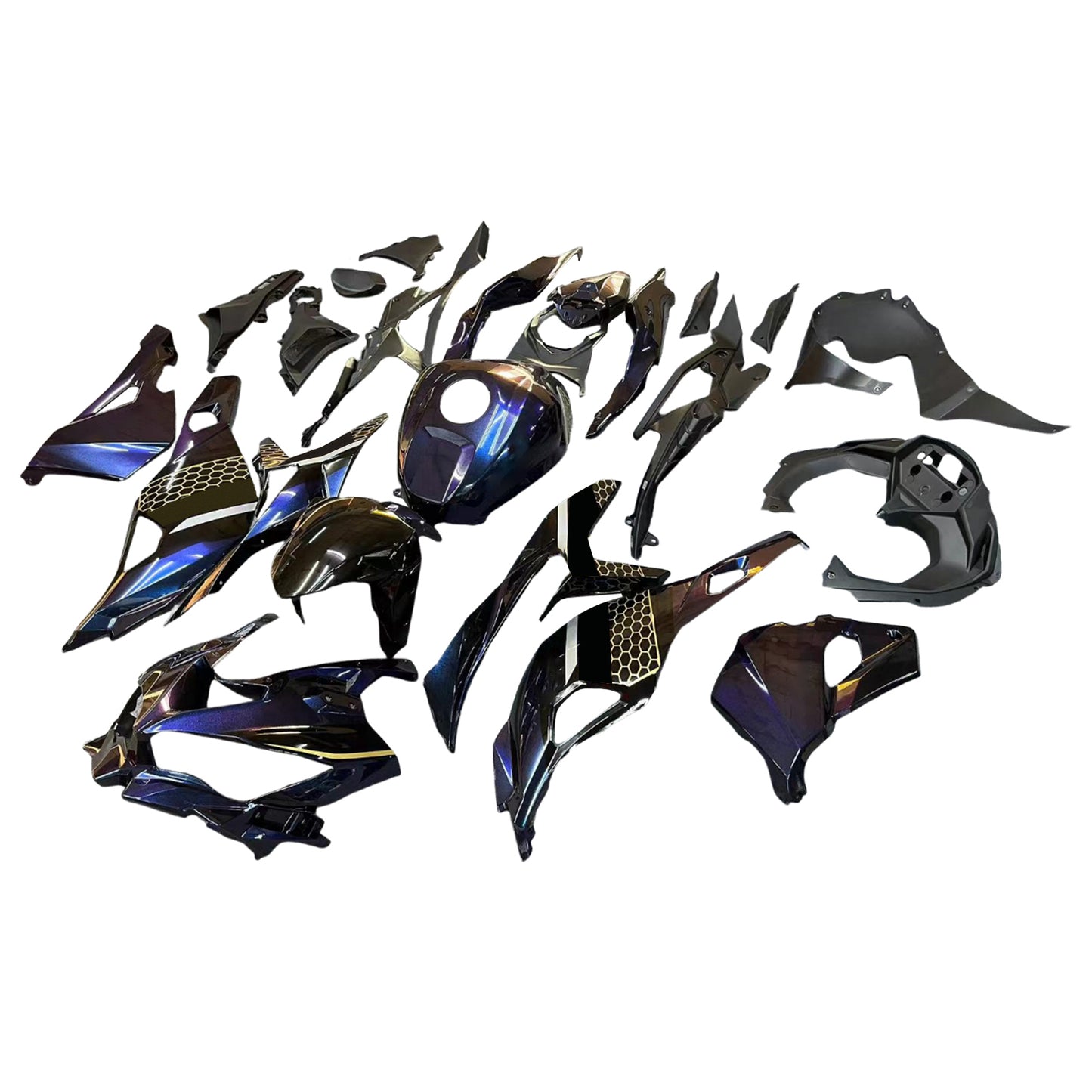 2019-2025 Kawasaki Ninja ZX-25R Amotopart Injection Fairing Kit Bodywork ABS #102