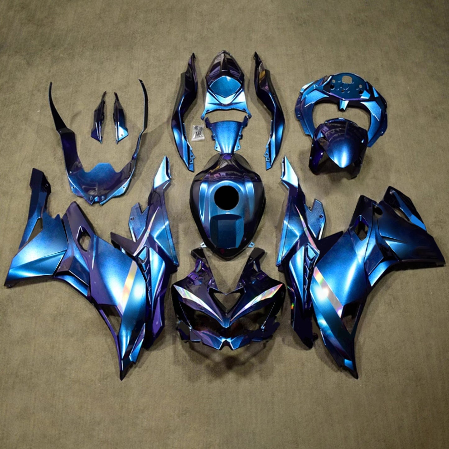 2019-2025 Kawasaki Ninja ZX-25R Amotopart Injection Fairing Kit Bodywork ABS #102