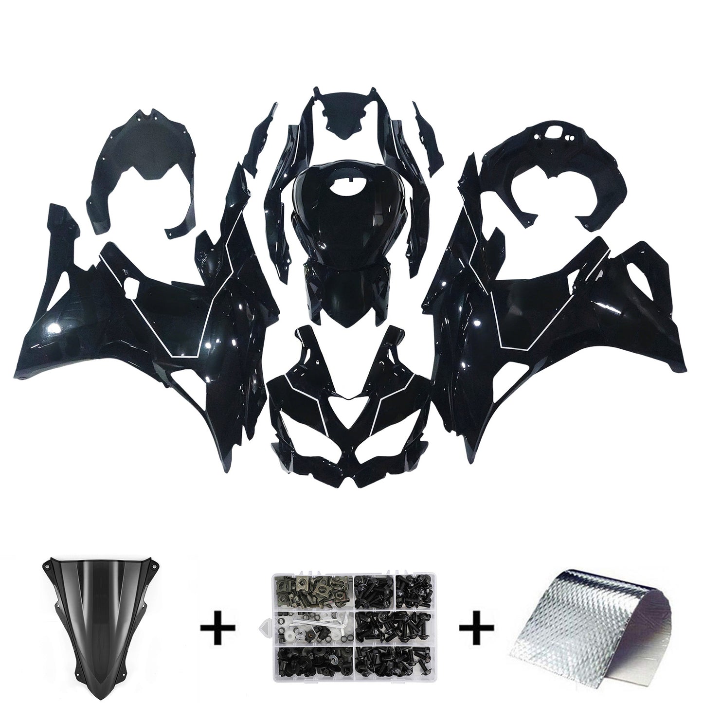 2019-2025 Kawasaki Ninja ZX-25R Amotopart Injection Fairing Kit Bodywork ABS #102
