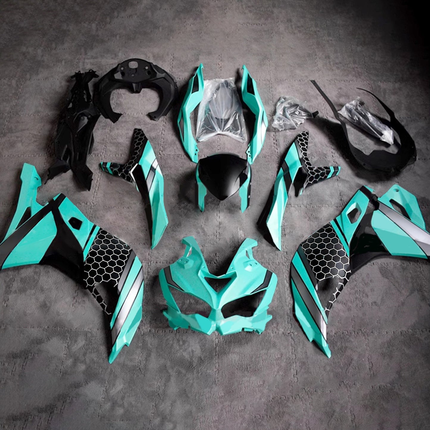 2019-2025 Kawasaki Ninja ZX-25R Amotopart Injection Fairing Kit Bodywork ABS #102