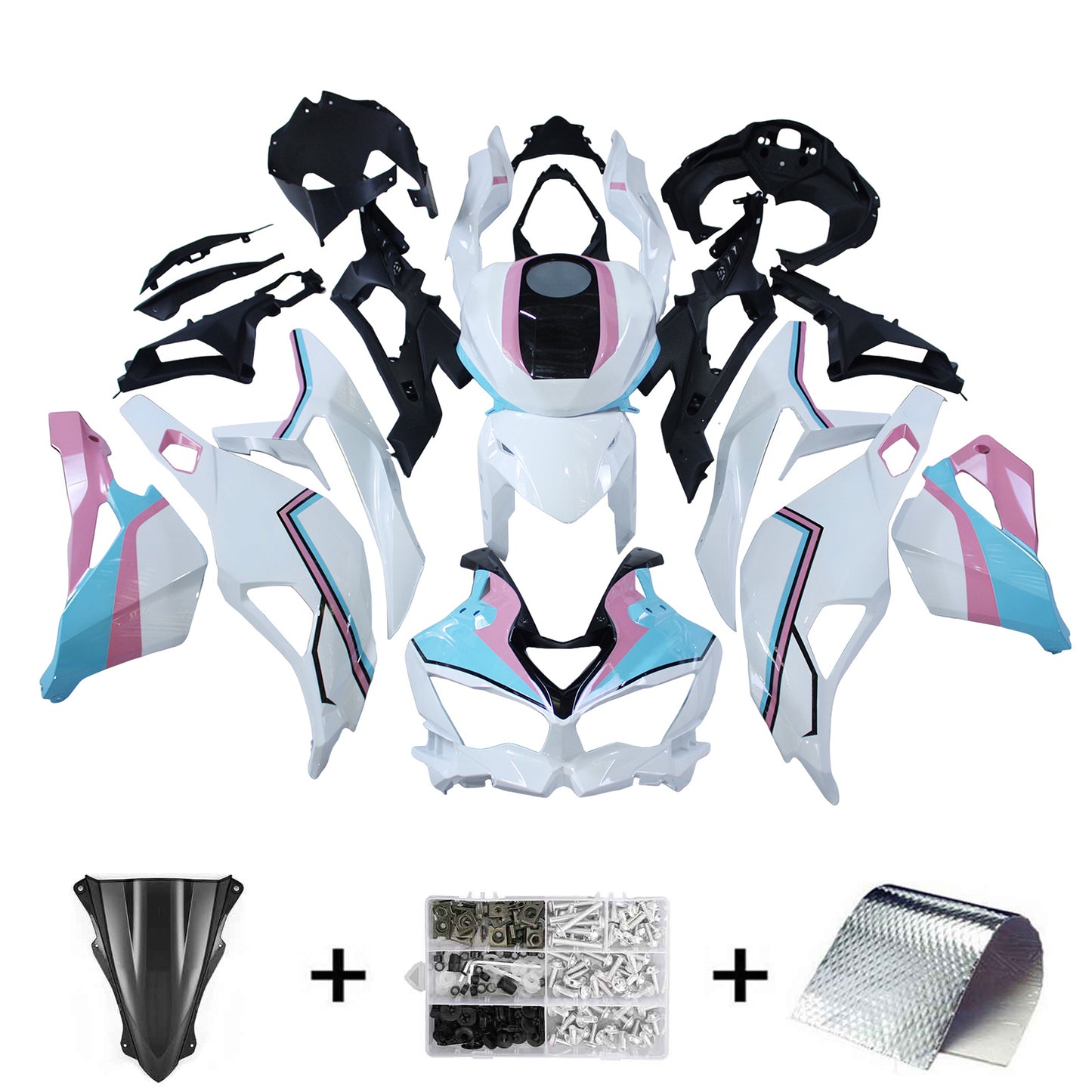 2019-2025 Kawasaki Ninja ZX-25R Amotopart Injection Fairing Kit Bodywork ABS #102