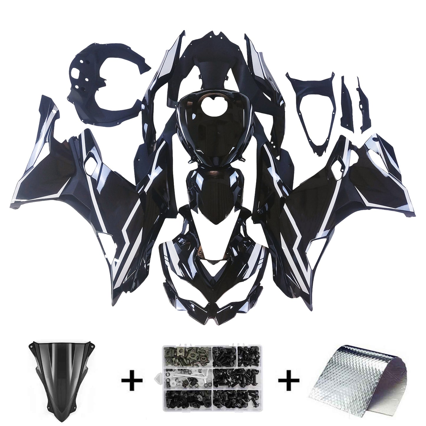 2019-2025 Kawasaki Ninja ZX-25R Amotopart Injection Fairing Kit Bodywork ABS #102