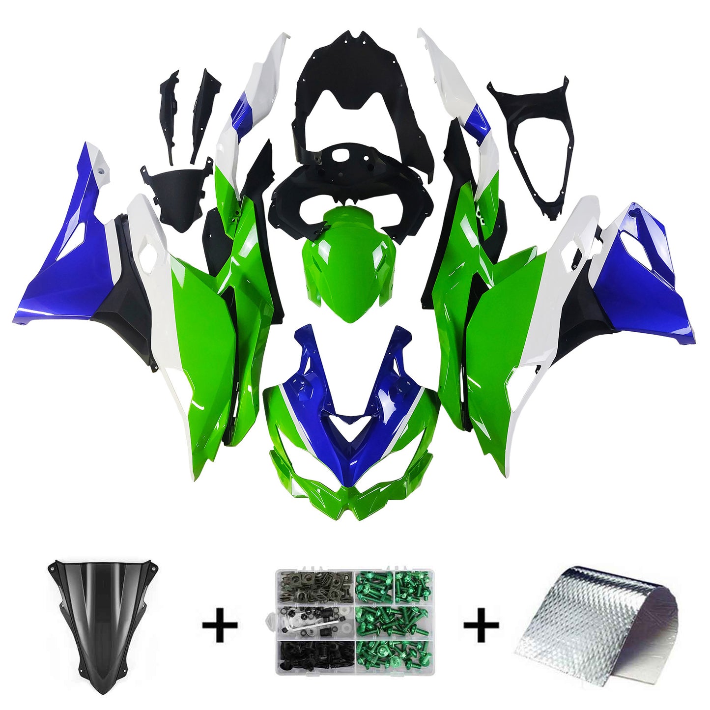 2019-2025 Kawasaki Ninja ZX-25R Amotopart Injection Fairing Kit Bodywork ABS #102