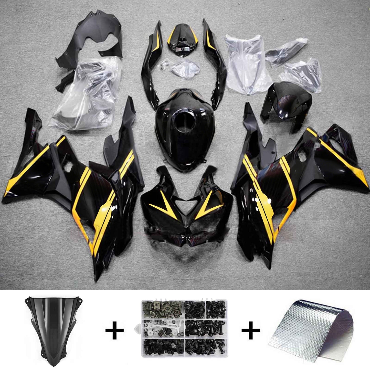 2019-2025 Kawasaki Ninja ZX-25R Amotopart Injection Fairing Kit Bodywork ABS #102