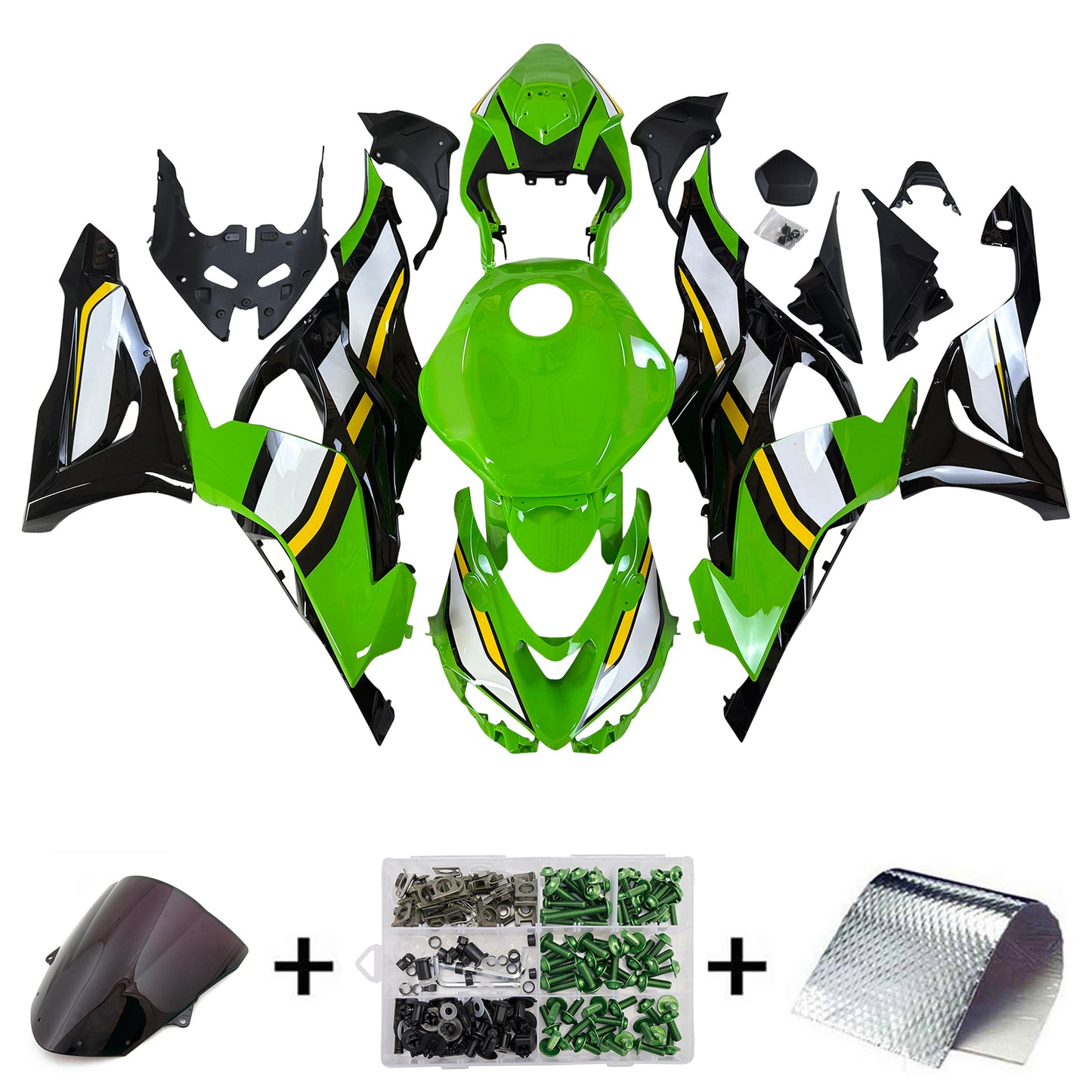 2024-2025 Kawasaki ZX-6R ZX6R Injection Fairing Kit Bodywork Plastic ABS