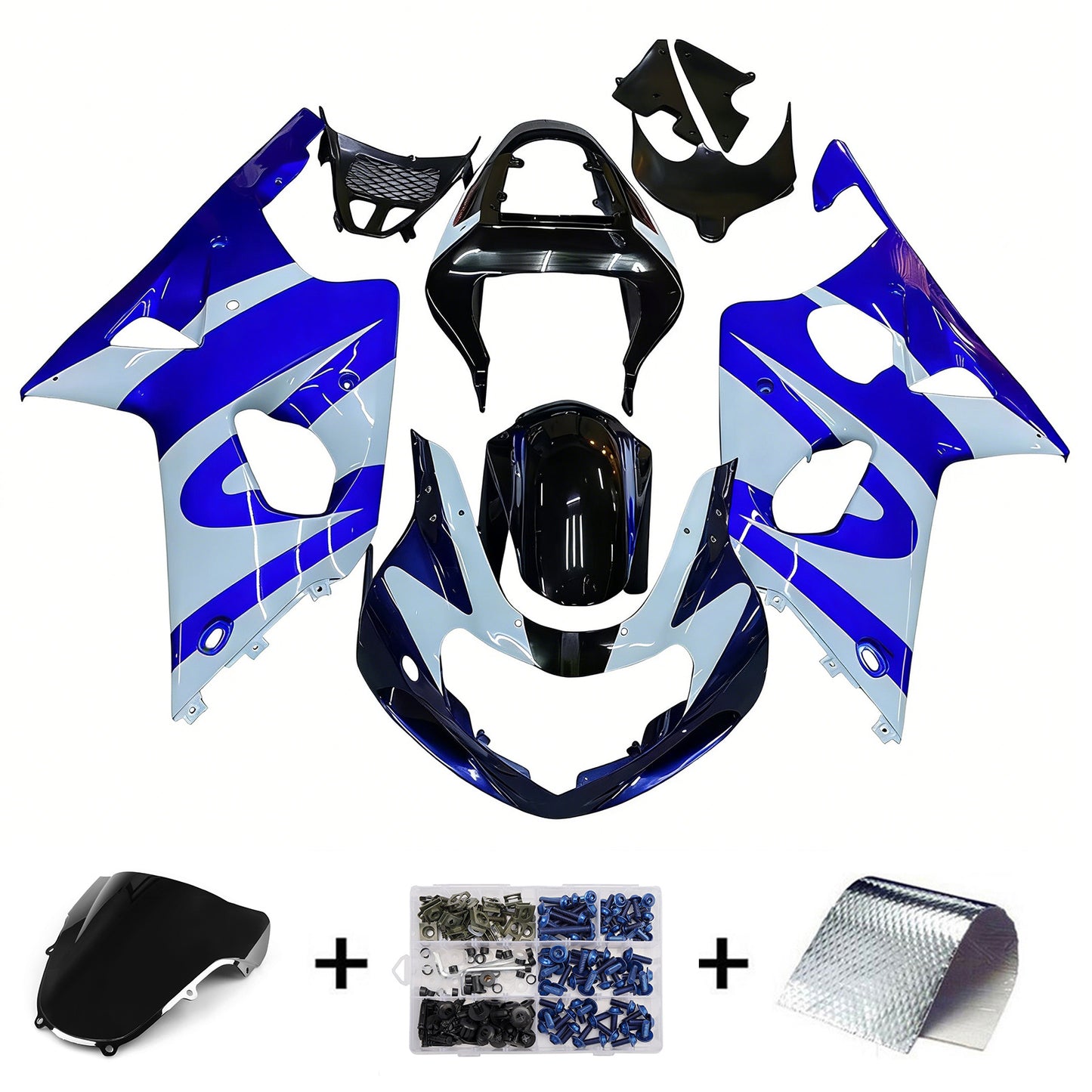 2000-2002 Suzuki GSXR1000 Injection Fairing Kit Bodywork Plastic ABS #9