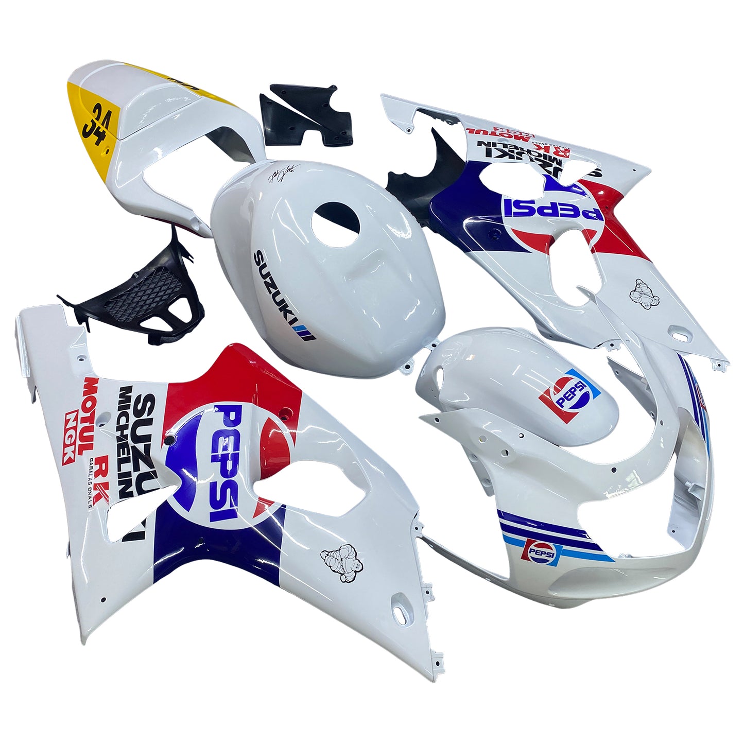 2000-2002 Suzuki GSXR1000 K1 K2 Fairing Kit Bodywork Plastic ABS