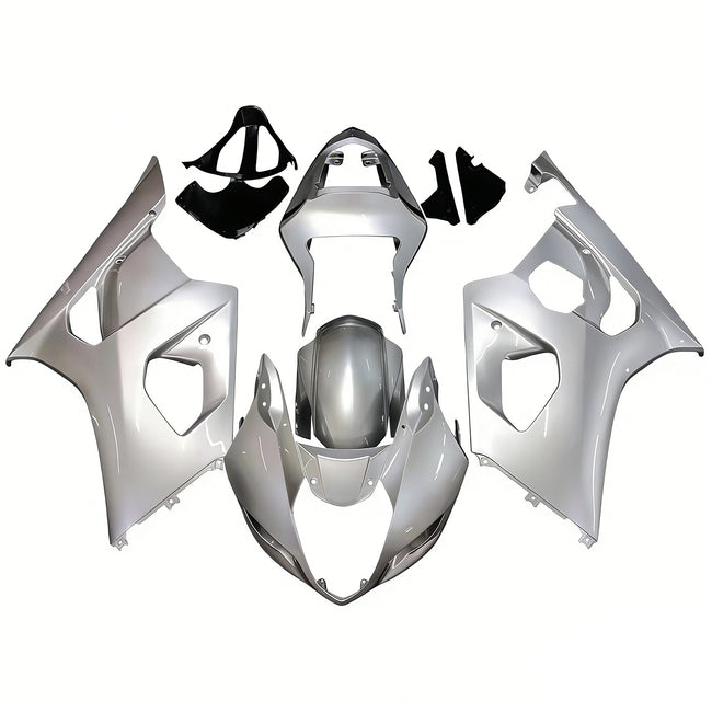 2003-2004 Suzuki GSXR 1000 Silver GSXR Racing Amotopart Fairings