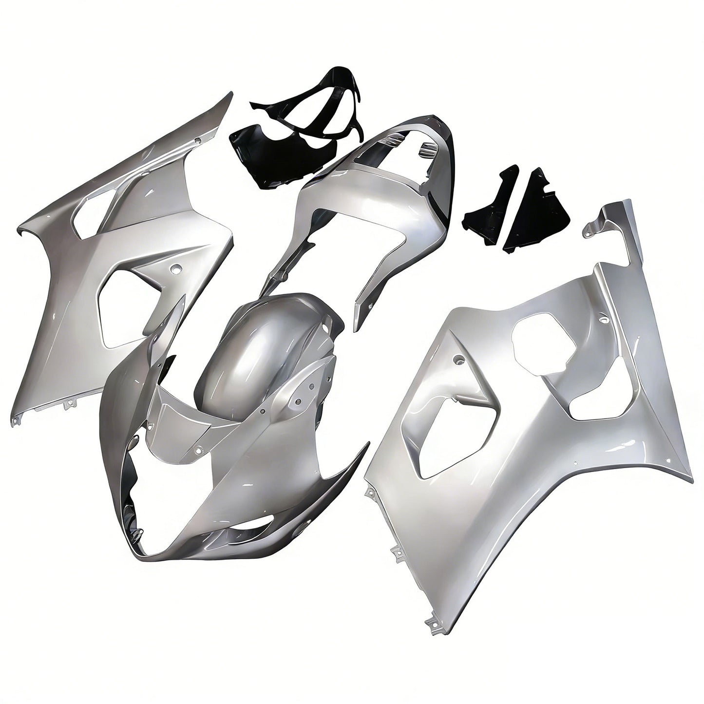 2003-2004 Suzuki GSXR 1000 Silver GSXR Racing Amotopart Fairings