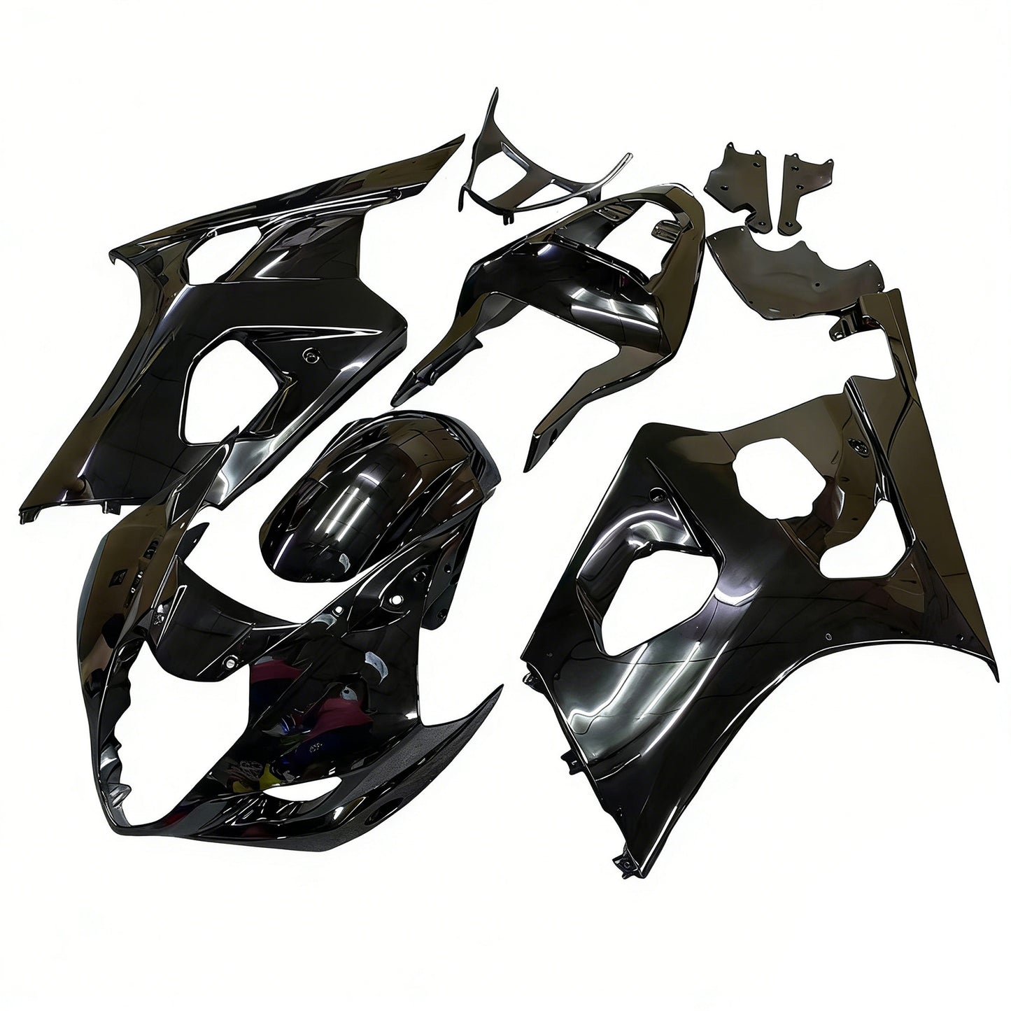2003-2004 Suzuki GSXR 1000 Black Suzuki GSXR Racing Amotopart Fairings