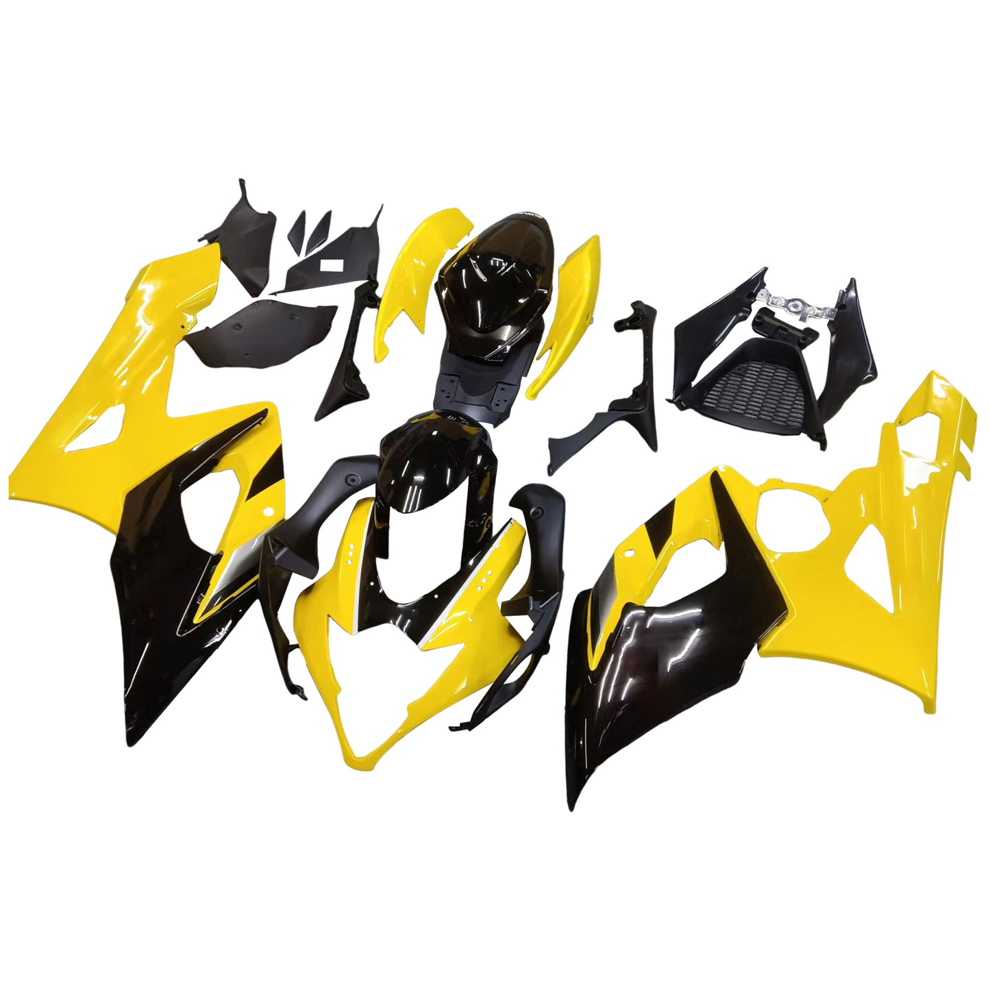 2005-2006 Suzuki GSXR 1000 Amotopart Fairings Yellow & Black Racing Customs Fairing
