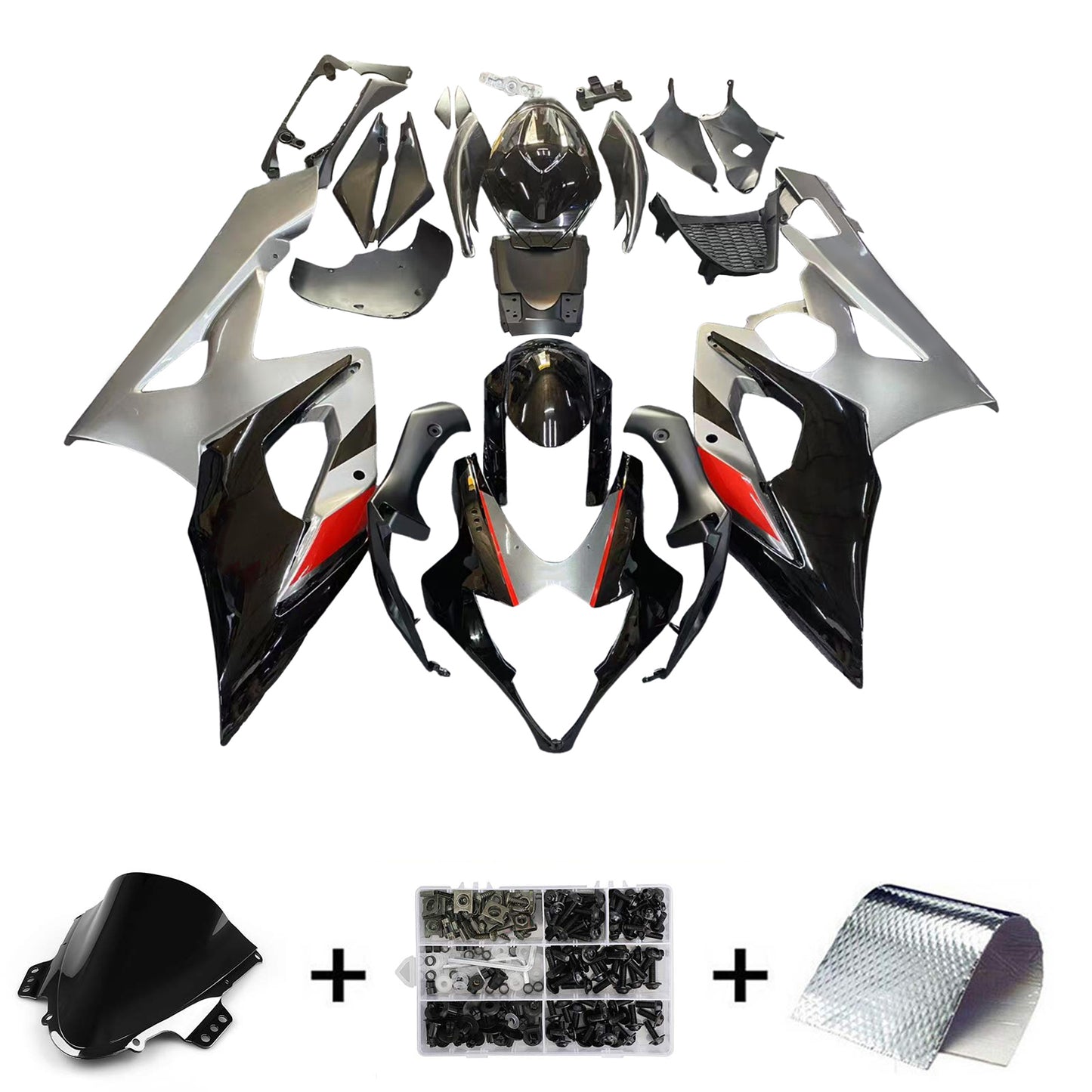 2005-2006 Suzuki GSXR1000 K5 Amotopart Injection Fairing Kit Bodywork Plastic ABS #120