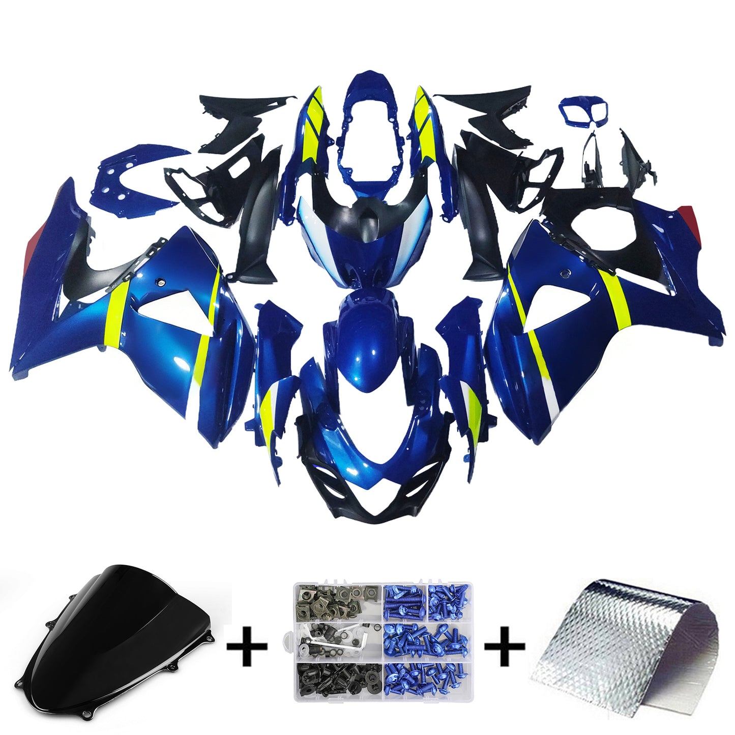 2009-2016 Suzuki GSXR1000 K9 Fairing Kit Bodywork Plastic ABS