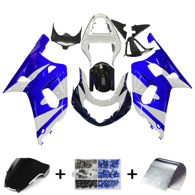 2001-2003 Suzuki GSXR 600 Amotopart Fairings Blue & White GSXR Racing