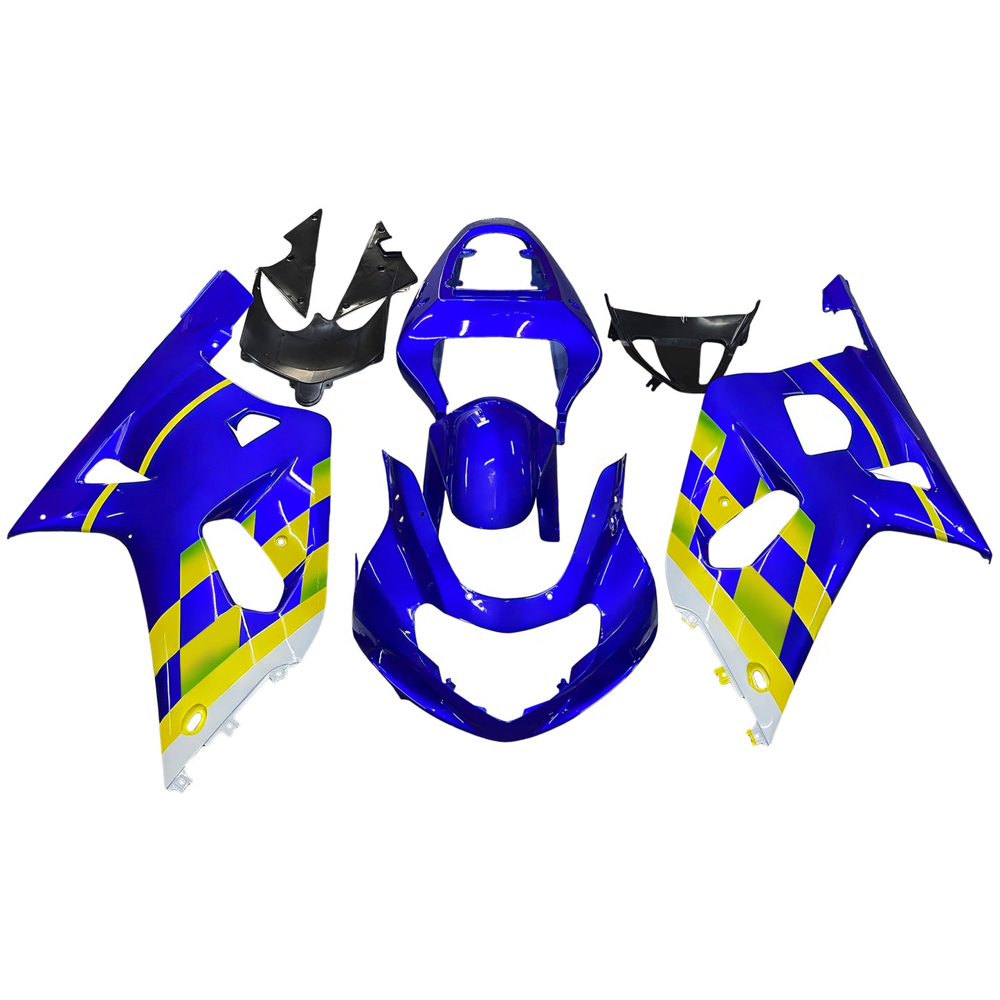 2001-2003 Suzuki GSXR 600 Amotopart Fairings Blue Movistar Suzuki Racing