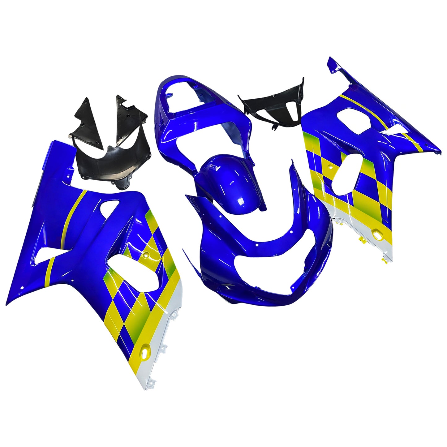 2001-2003 Suzuki GSXR 600 Amotopart Fairings Blue Movistar Suzuki Racing
