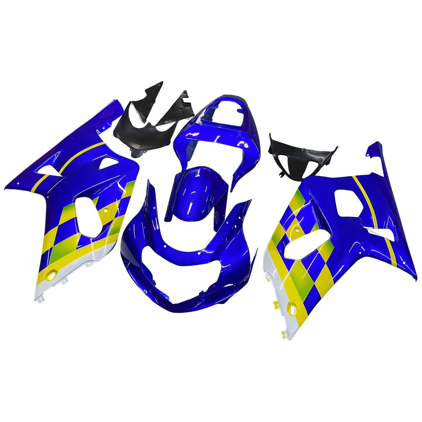 2001-2003 Suzuki GSXR 600 Amotopart Fairings Blue Movistar Suzuki Racing