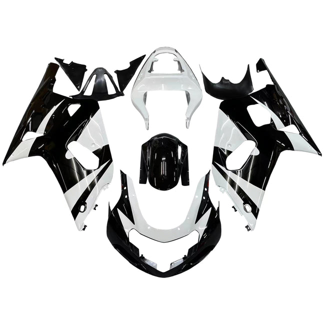 2001-2003 Suzuki GSXR 600 Amotopart Fairings Black & White GSXR Racing