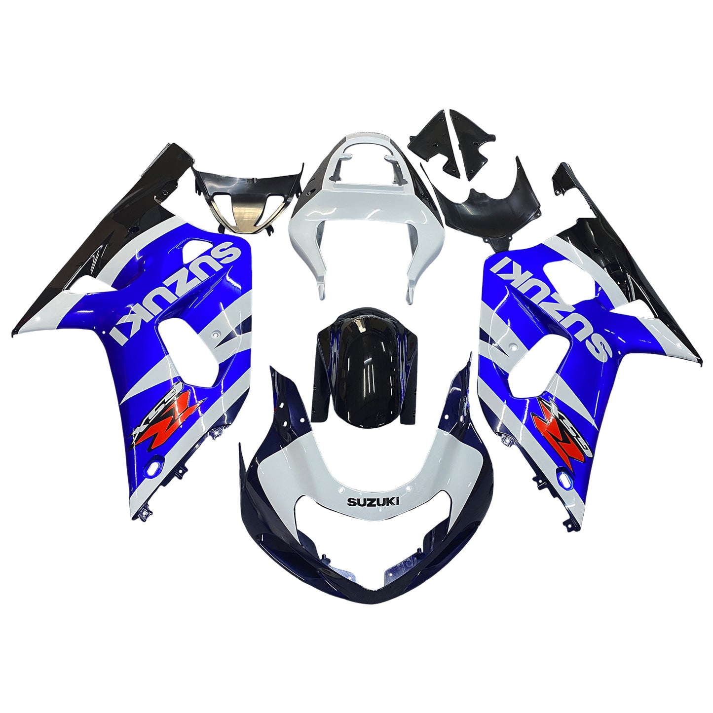 2001-2003 Suzuki GSXR 600 Amotopart Fairings Blue White Black GSXR Racing