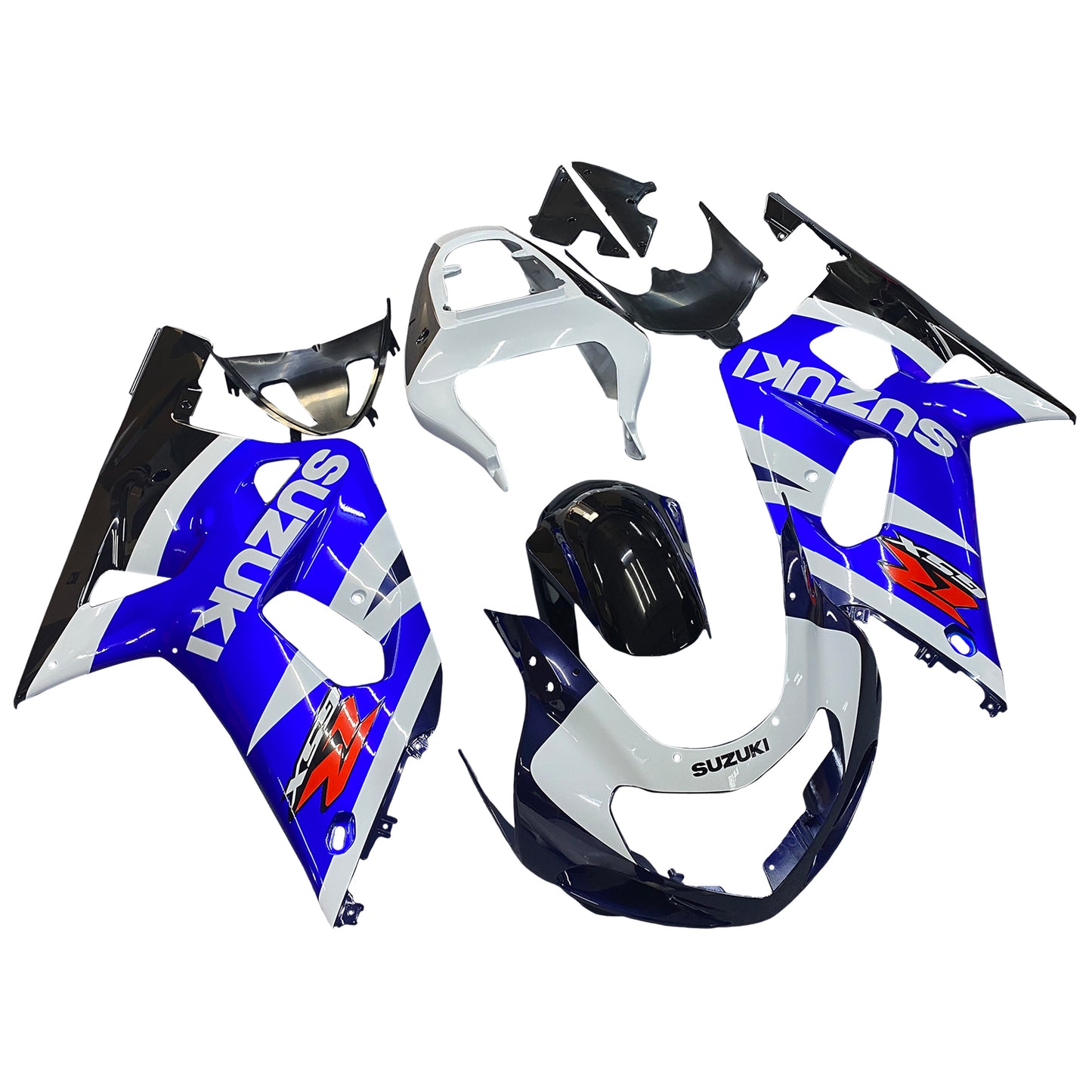 2001-2003 Suzuki GSXR 600 Amotopart Fairings Blue White Black GSXR Racing