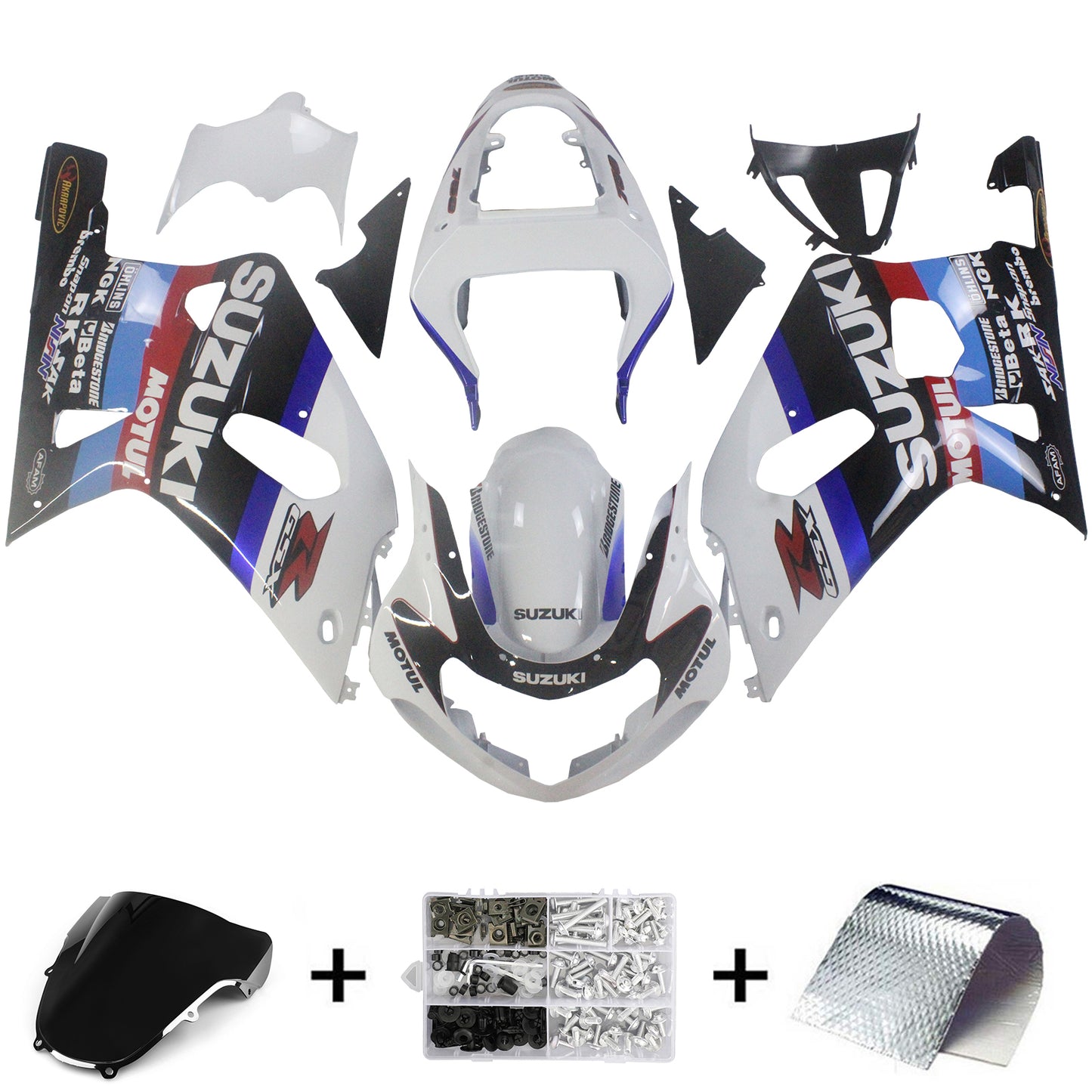 2001-2003 Suzuki GSXR 750 Amotopart Fairings Multi-Color GSXR Racing