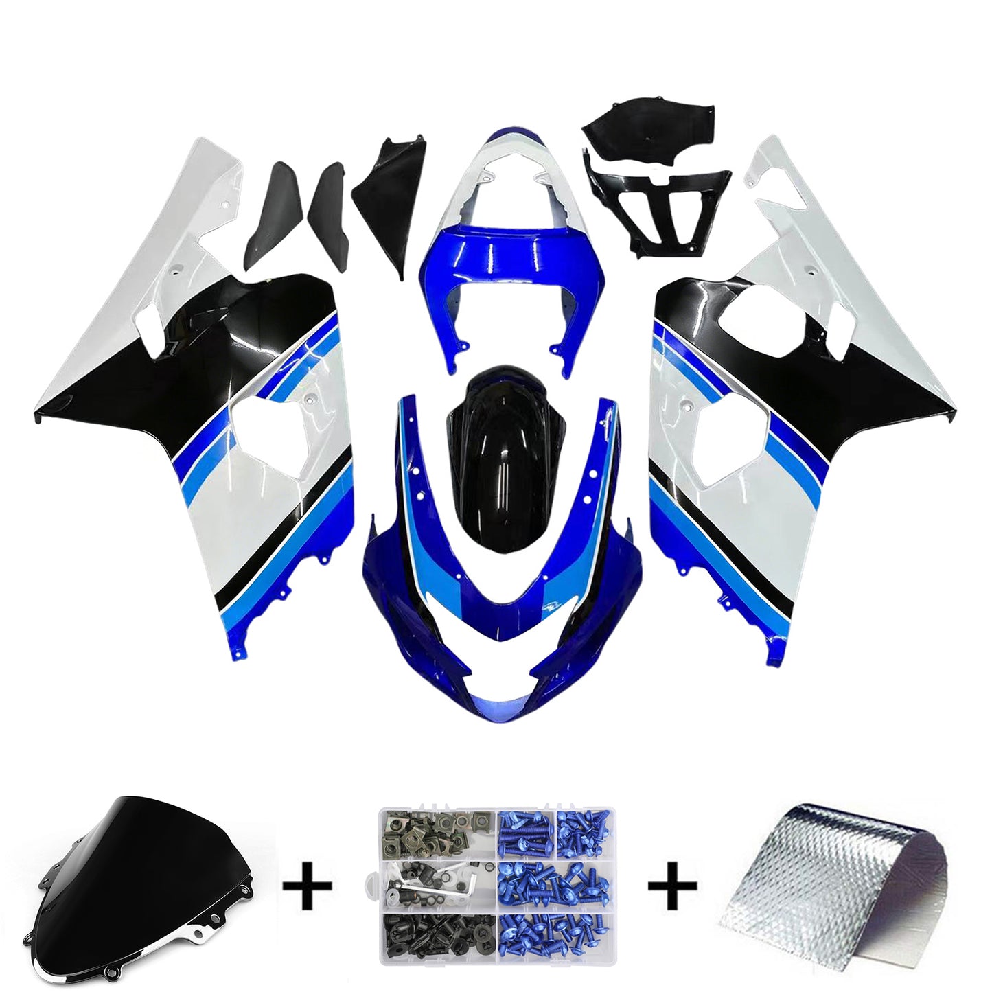 2004-2005 Suzuki GSXR 600/750 Injection Fairing Kit Bodywork Plastic ABS #4