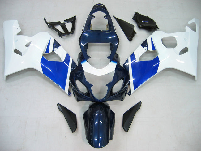 2004-2005 Suzuki GSXR 600 750 Amotopart Fairings Blue & White GSXR Racing