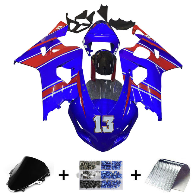 2004-2005 Suzuki GSXR 600/750 K4 Fairing Kit Bodywork Plastic ABS