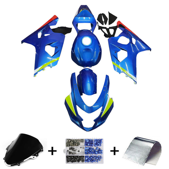 2004-2005 Suzuki GSXR 600/750 K4 Injection Fairing Kit Bodywork Plastic ABS
