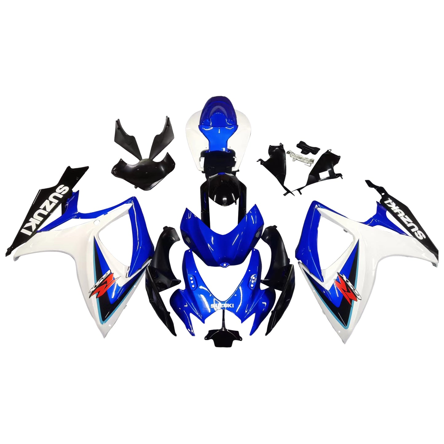 2006-2007 Suzuki GSXR 600 750 White Blue Black GSXR Racing Amotopart Fairings Customs Fairing