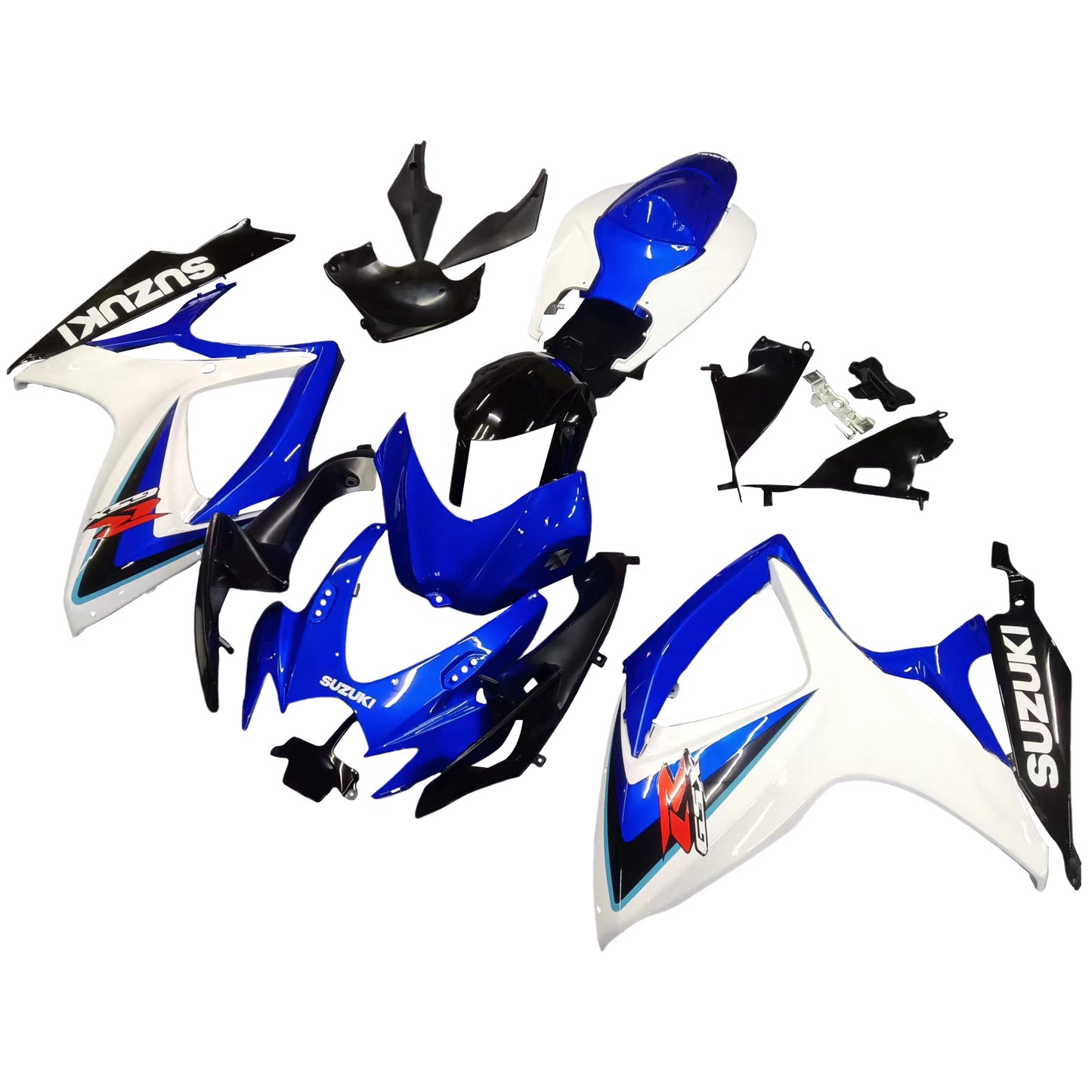 2006-2007 Suzuki GSXR 600 750 White Blue Black GSXR Racing Amotopart Fairings Customs Fairing