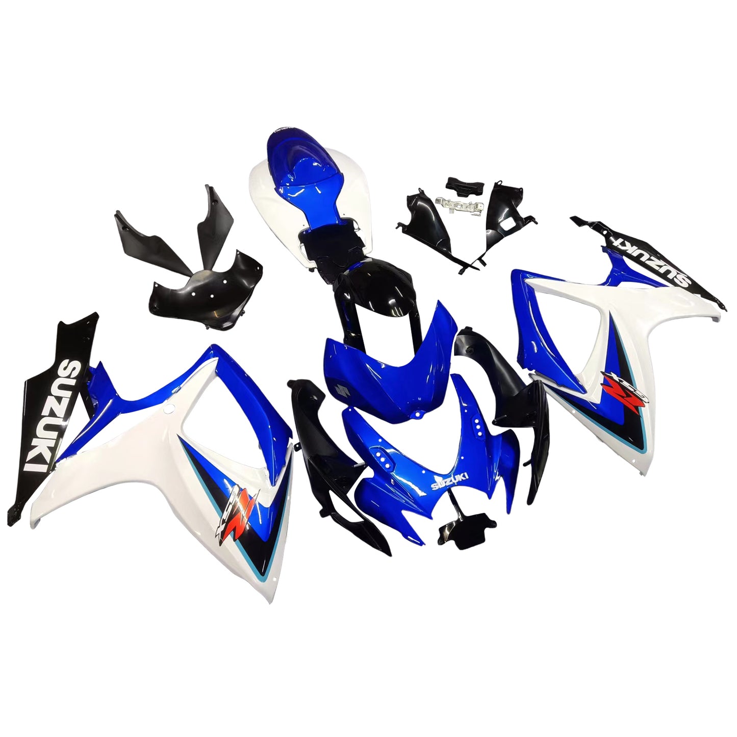 2006-2007 Suzuki GSXR 600 750 White Blue Black GSXR Racing Amotopart Fairings Customs Fairing