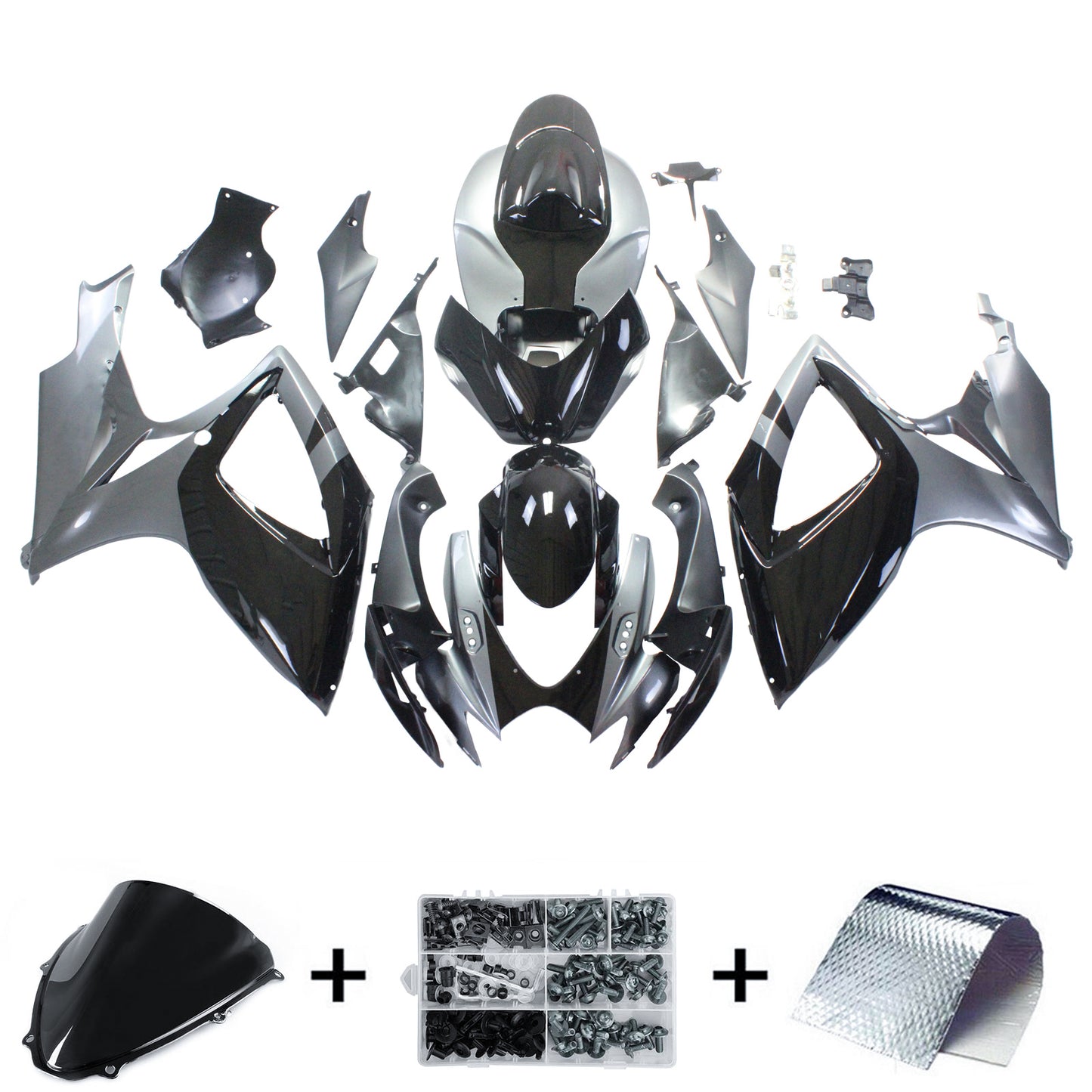 2006-2007 Suzuki GSXR 600/750 K6 Amotopart Injection Fairing Kit Bodywork Plastic ABS #117