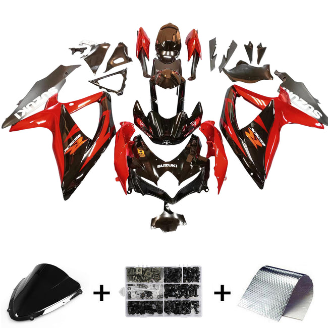 2008-2010 Suzuki GSXR 600/750 K8 Amotopart Injection Fairing Kit Bodywork Plastic ABS #106