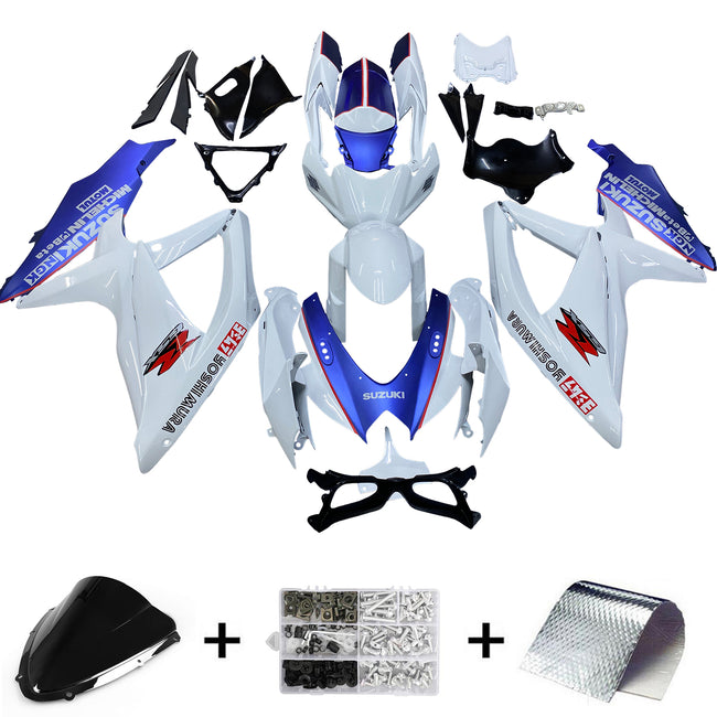 2008-2010 Suzuki GSXR 600/750 K8 Amotopart Injection Fairing Kit Bodywork Plastic ABS #126