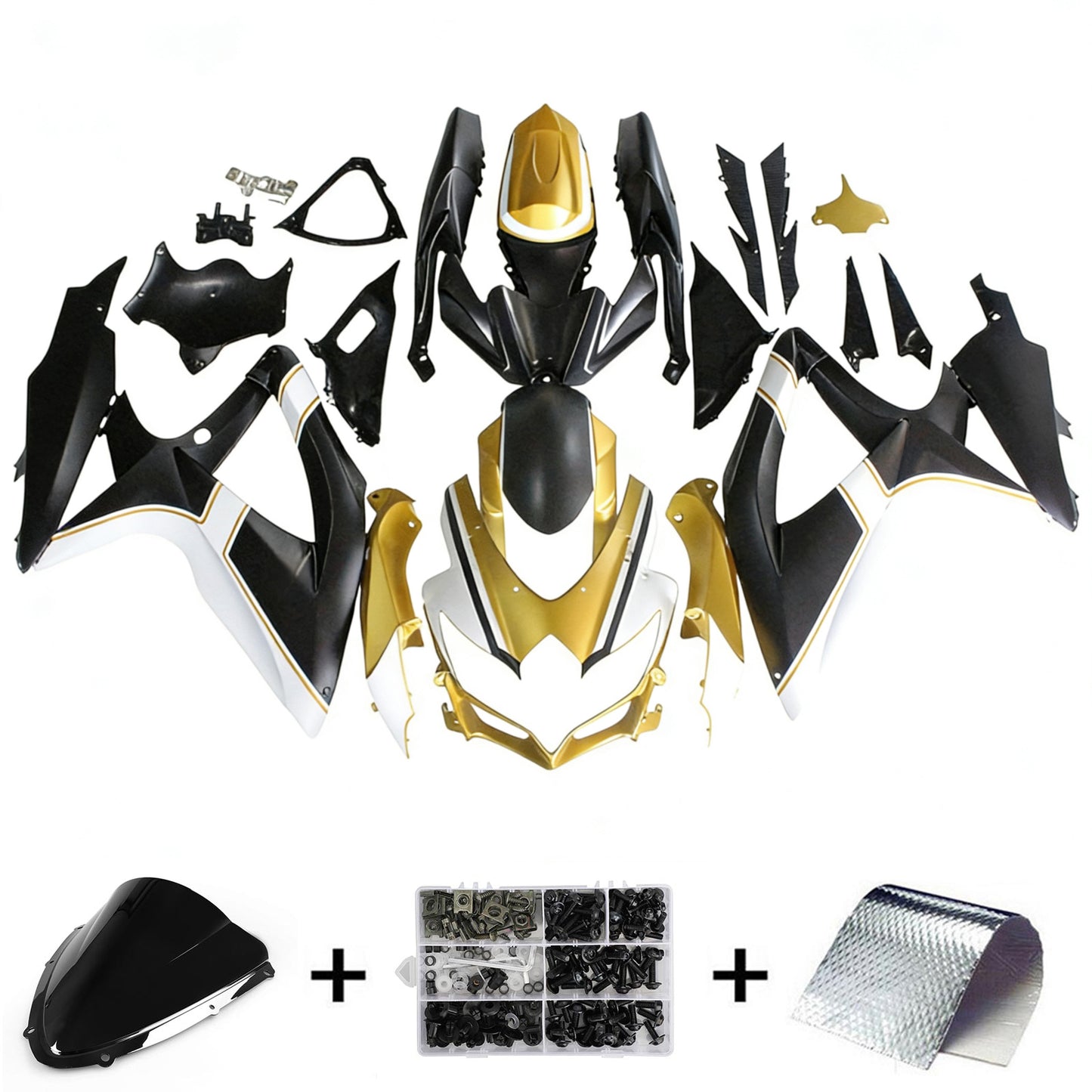 2008-2010 Suzuki GSXR 600/750 K8 Amotopart Injection Fairing Kit Bodywork Plastic ABS #133