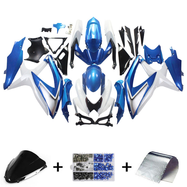 2008-2010 Suzuki GSXR 600/750 K8 Amotopart Injection Fairing Kit Bodywork Plastic ABS #139
