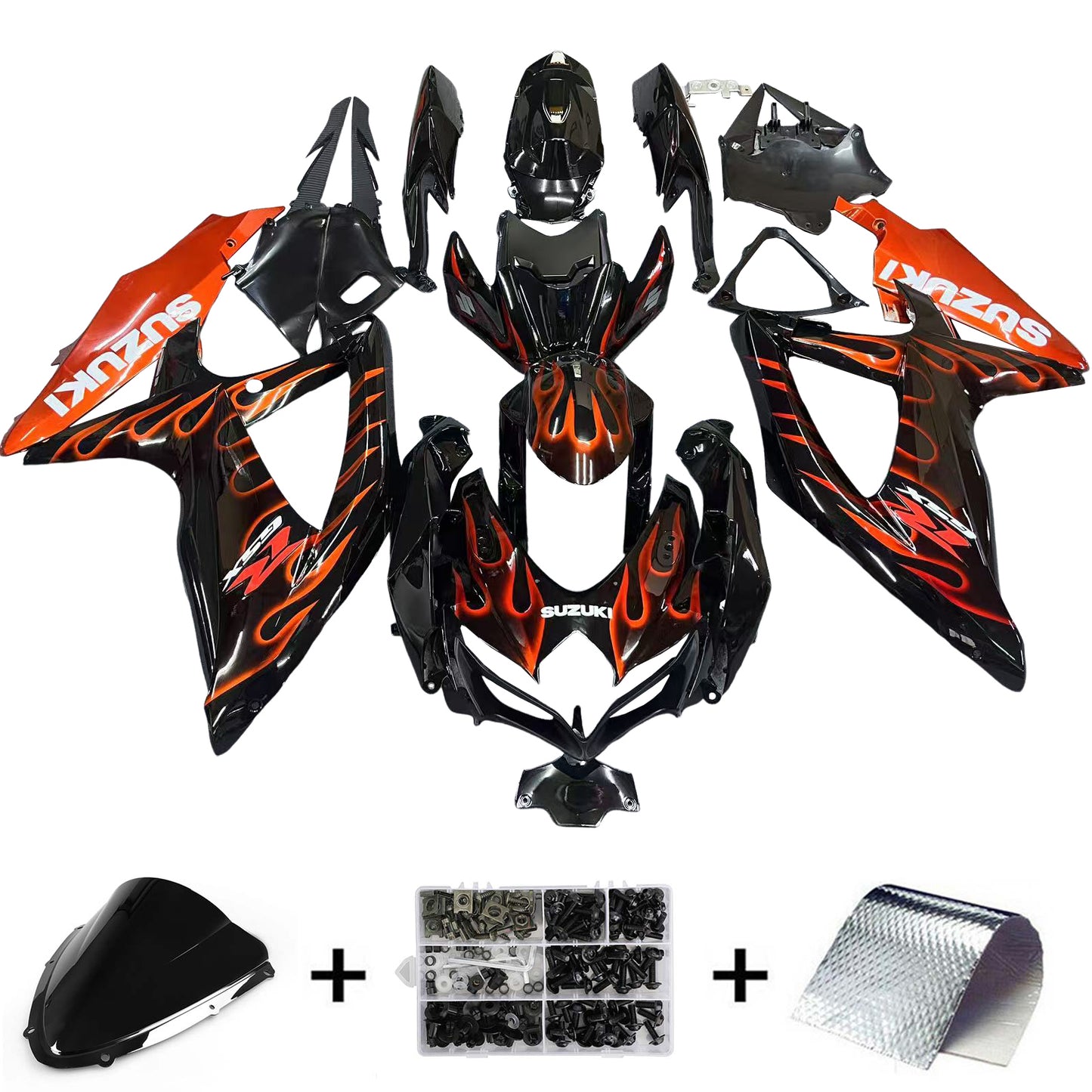 2008-2010 Suzuki GSXR 600/750 K8 Amotopart Injection Fairing Kit Bodywork Plastic ABS #144