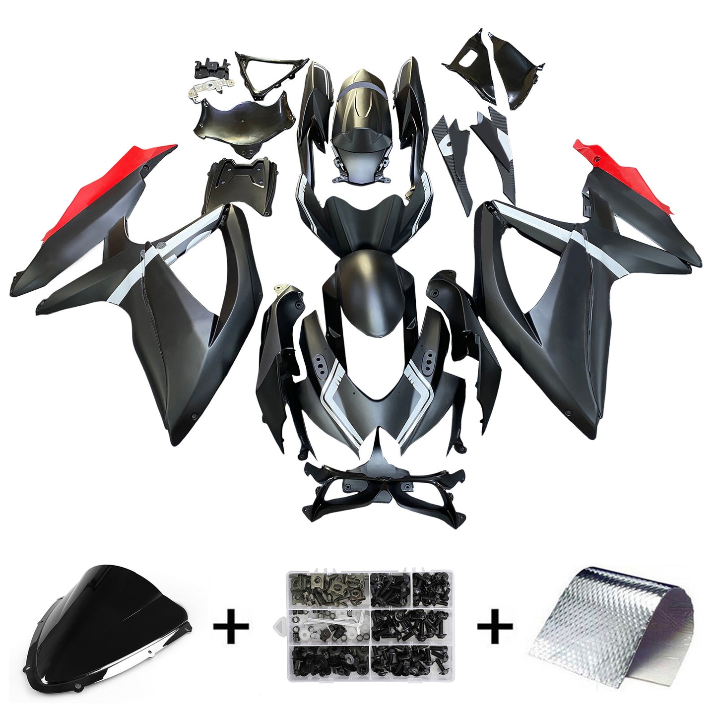 2008-2010 Suzuki GSXR 600/750 K8 Injection Fairing Kit Bodywork Plastic ABS