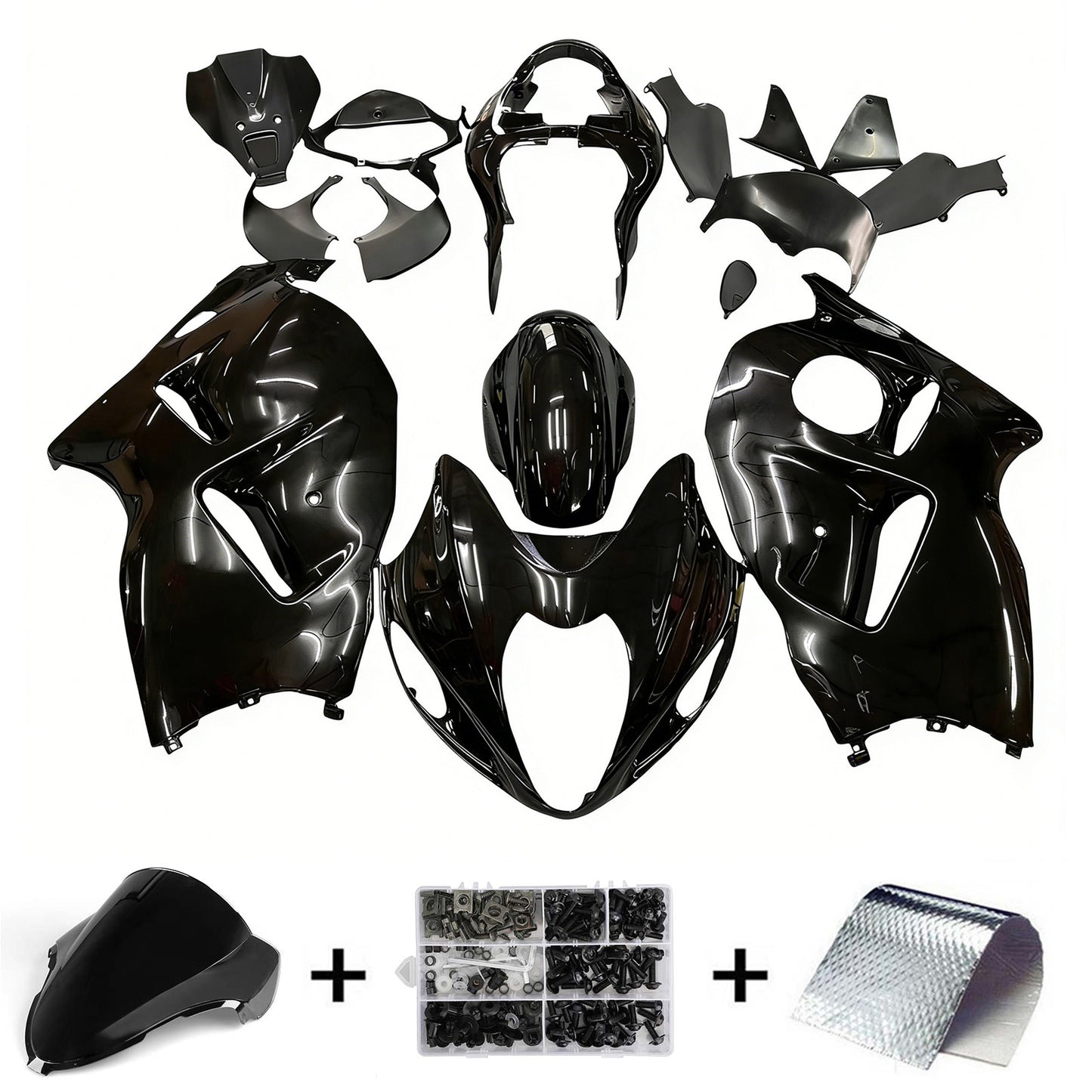 1999-2007 Suzuki Hayabusa GSX1300 Amotopart Injection Fairing Kit Bodywork Plastic ABS #120