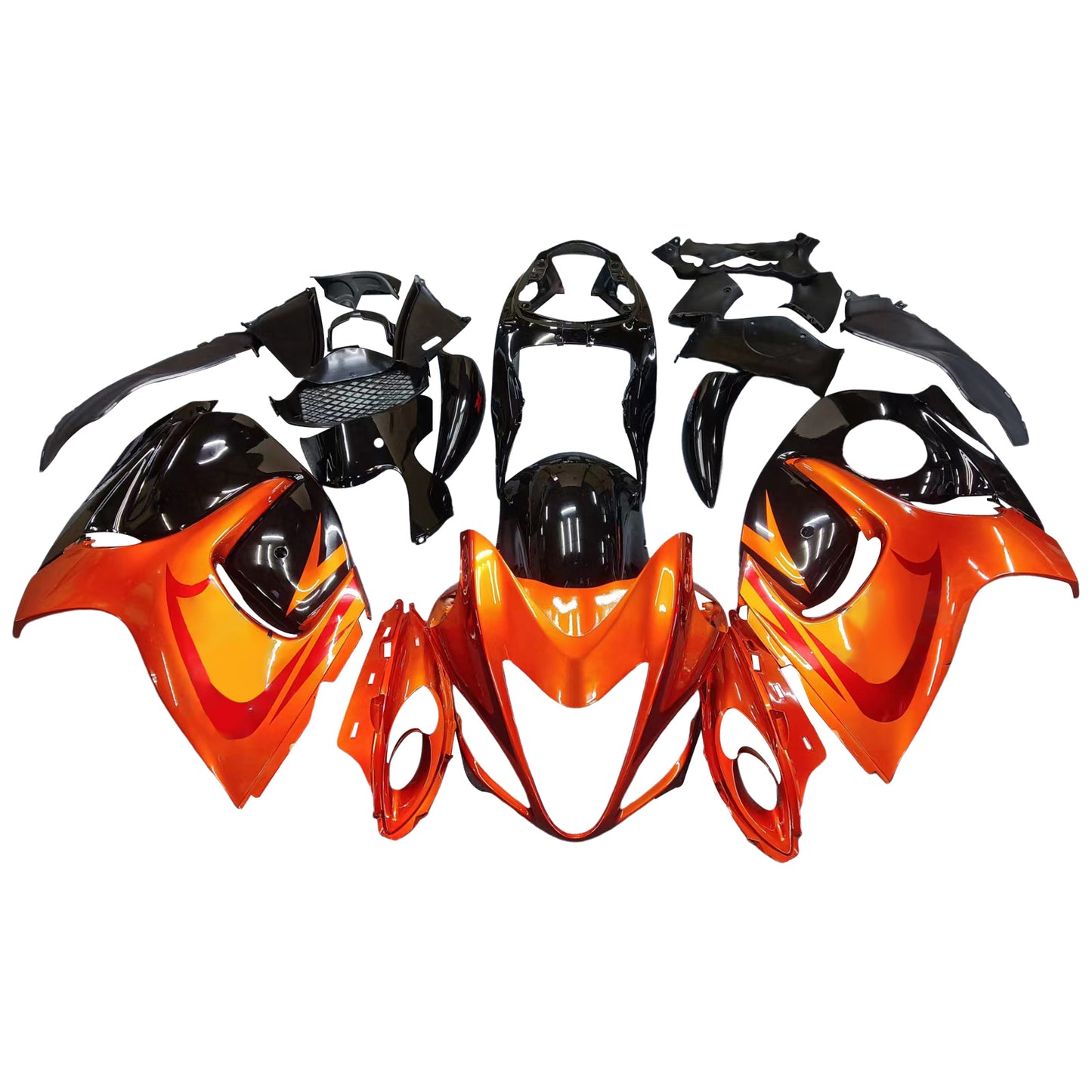 2008-2020 Suzuki GSX 1300 Hayabusa Orange Metallic & Black Fairings Hayabusa Generic
