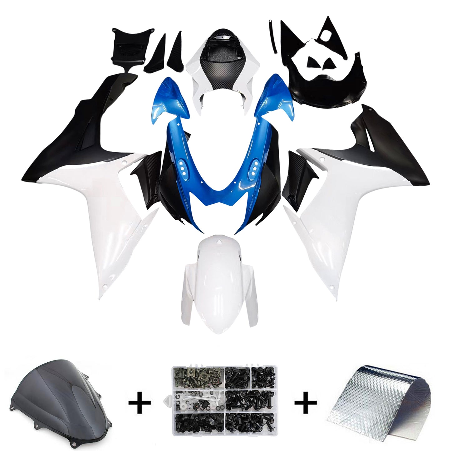 2011-2024 Suzuki GSXR 600/750 K11 Amotopart Injection Fairing Kit Bodywork Plastic ABS #101