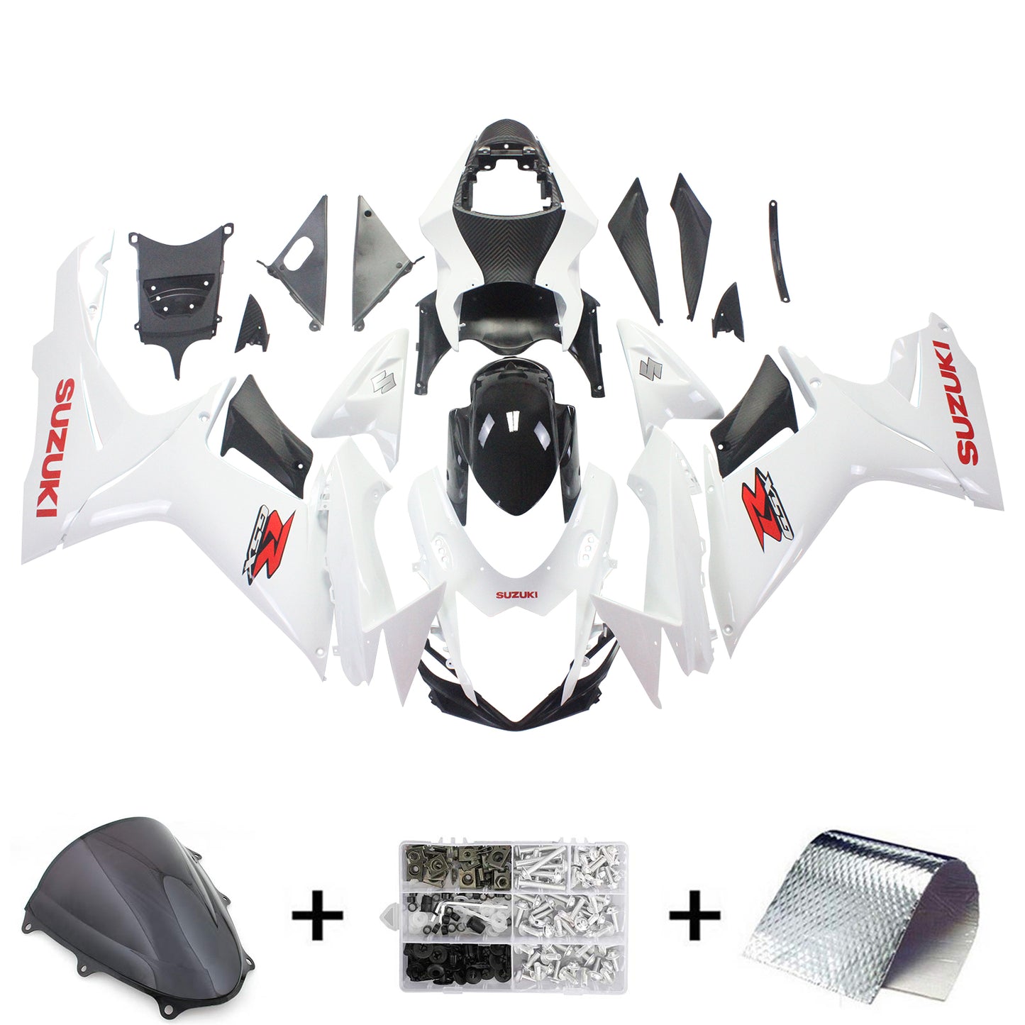 2011-2024 Suzuki GSXR 600/750 K11 Amotopart Injection Fairing Kit Bodywork Plastic ABS #101