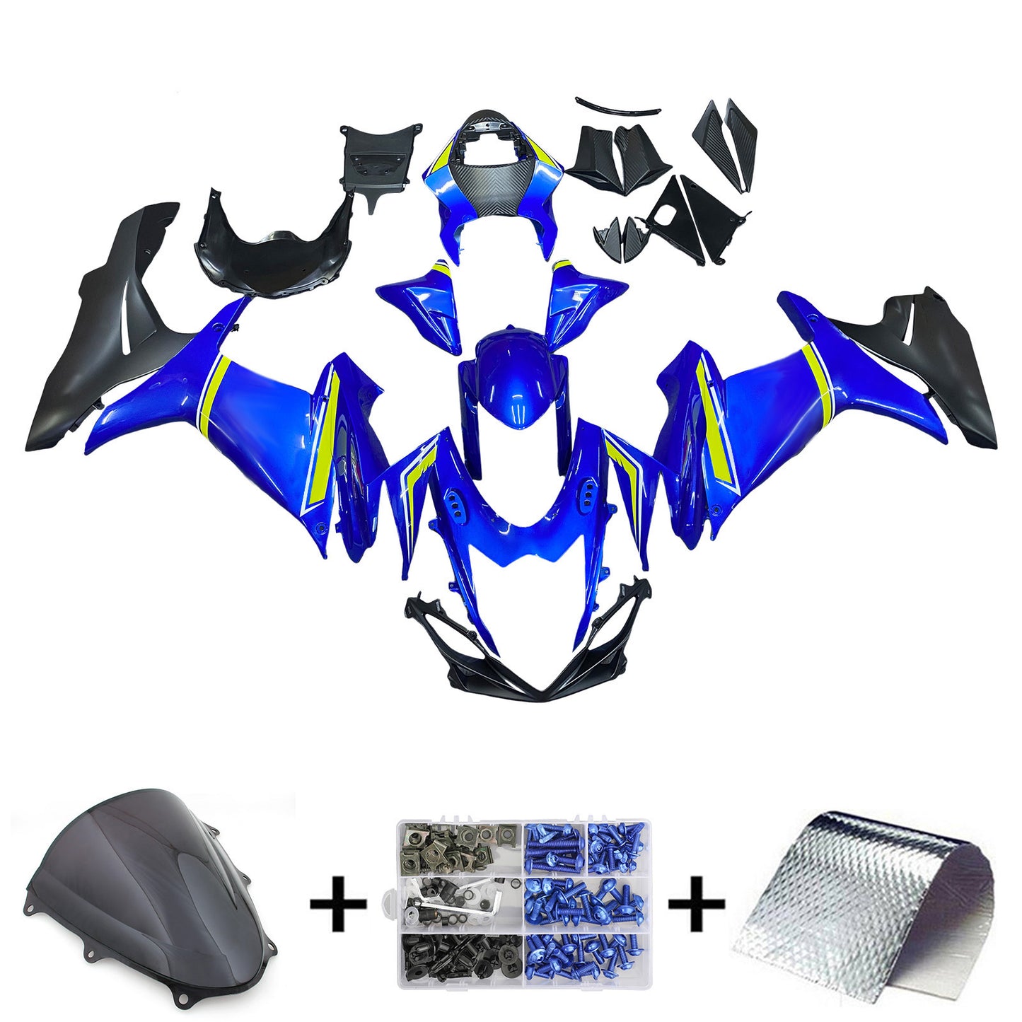 2011-2024 Suzuki GSXR 600/750 K11 Amotopart Injection Fairing Kit Bodywork Plastic ABS #101