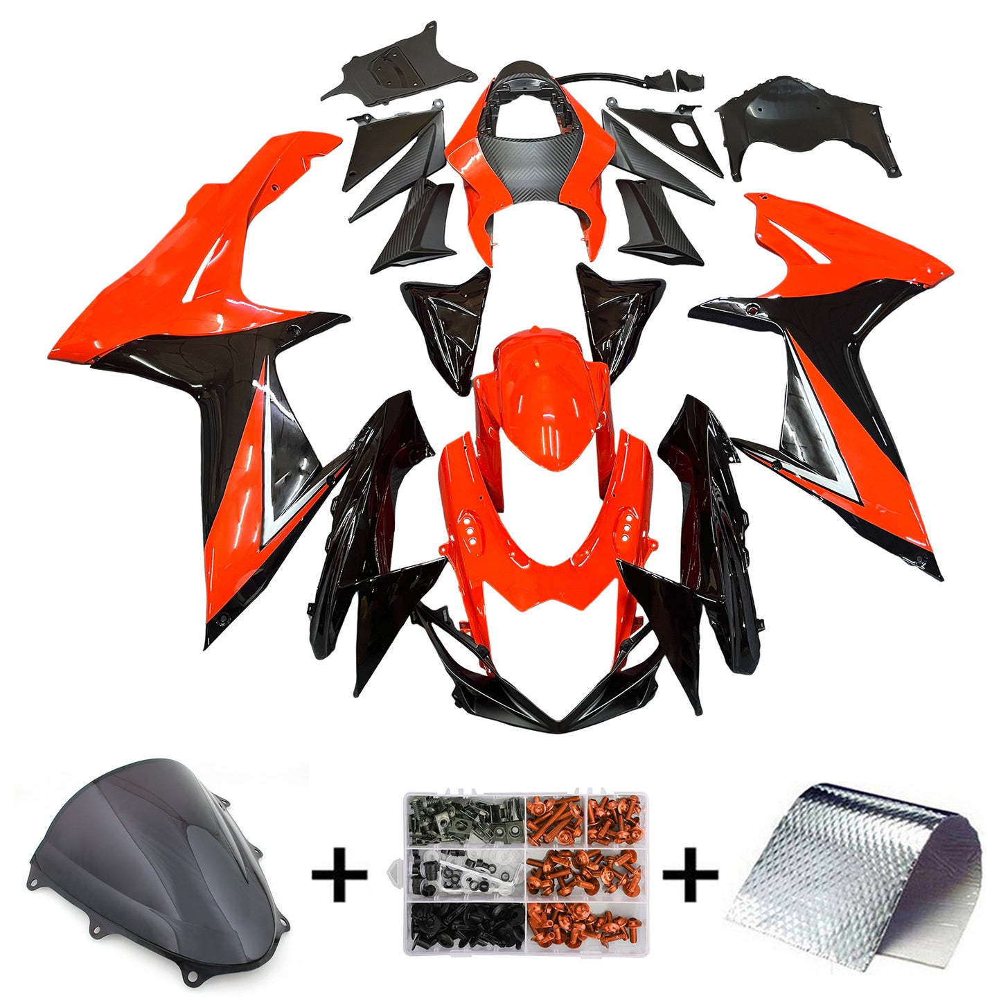 2011-2024 Suzuki GSXR 600/750 K11 Amotopart Injection Fairing Kit Bodywork Plastic ABS #101